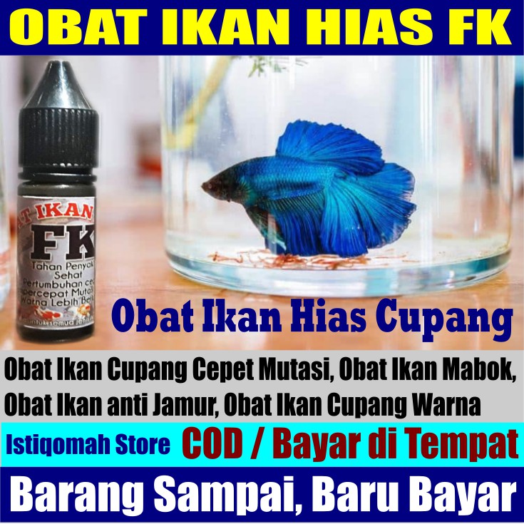 Obat Ikan Cupang Warna, Obat Ikan Cupang Cepet Mutasi, Obat Ikan Mabok, Obat Ikan anti Jamur FK