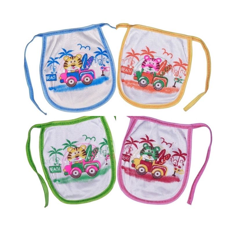 Slabber bayi/celemek bayi motif lucu-lucu
