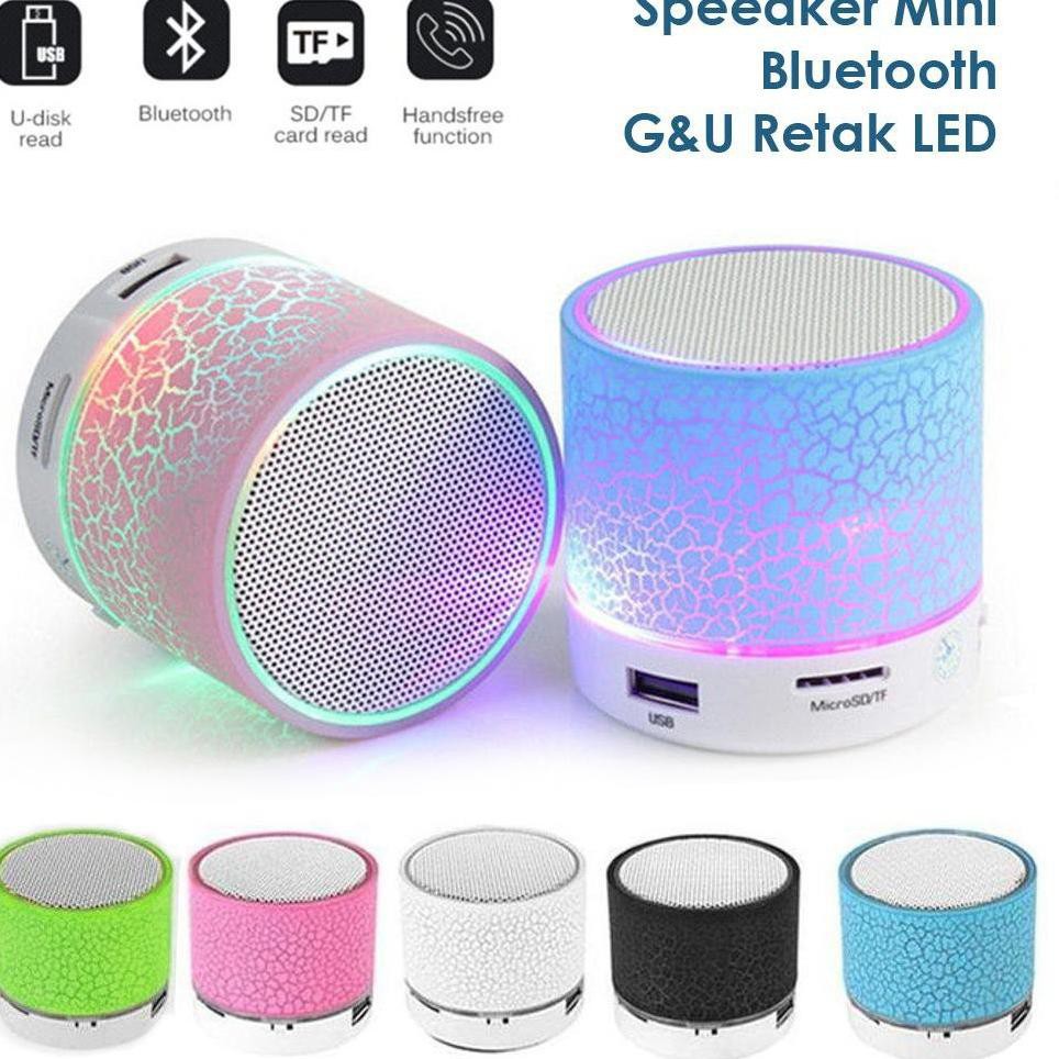 Speaker Mini Retak Glow LIGHT RGB FULL COLOUR LED