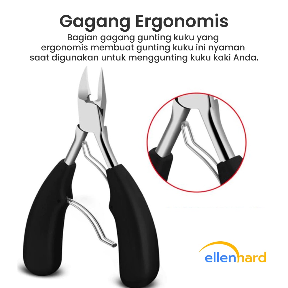 Gunting Kuku Miring Jempol Kaki Anti Cantengan Nyeri Toe Nail Clipper