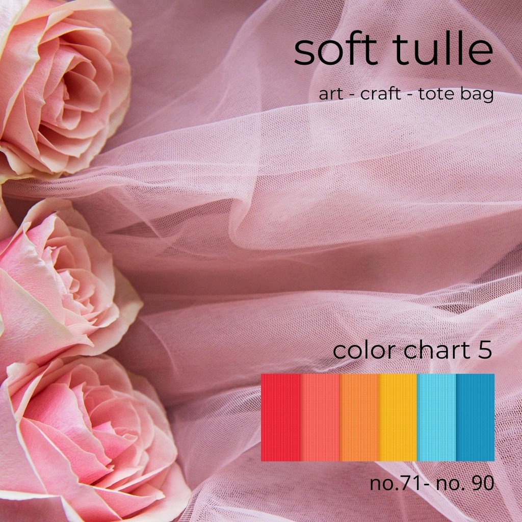 TERMURAH. Harga Grosir Kain Soft Tulle Versi 2 - Kain Soft Tile / Kain Soft Tule / Kain Mesh (Per