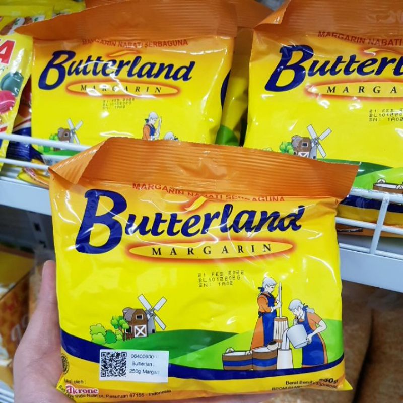 Jual Butterland Margarin Serbaguna 250gr | Shopee Indonesia
