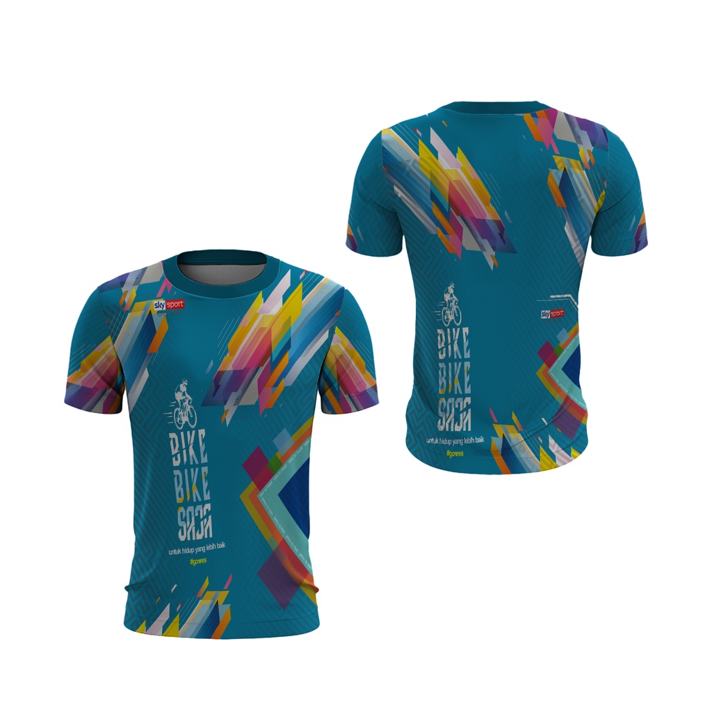 [Riashop] Jersey Sepeda Bike Bike Saja | Kaos Gowes | Kaos Jersey Bike Bike Saja