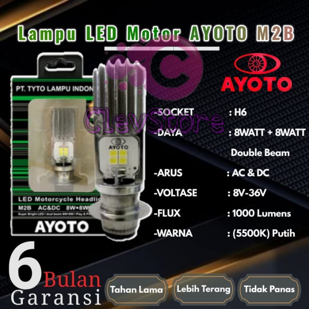 LAMPU LED MOTOR &amp; MOBIL H6 H4 AC DC