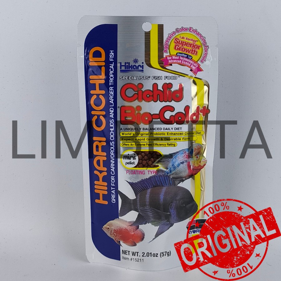 HIKARI CICHLID BIO GOLD MINI 57 GRAM / PELET LOUHAN