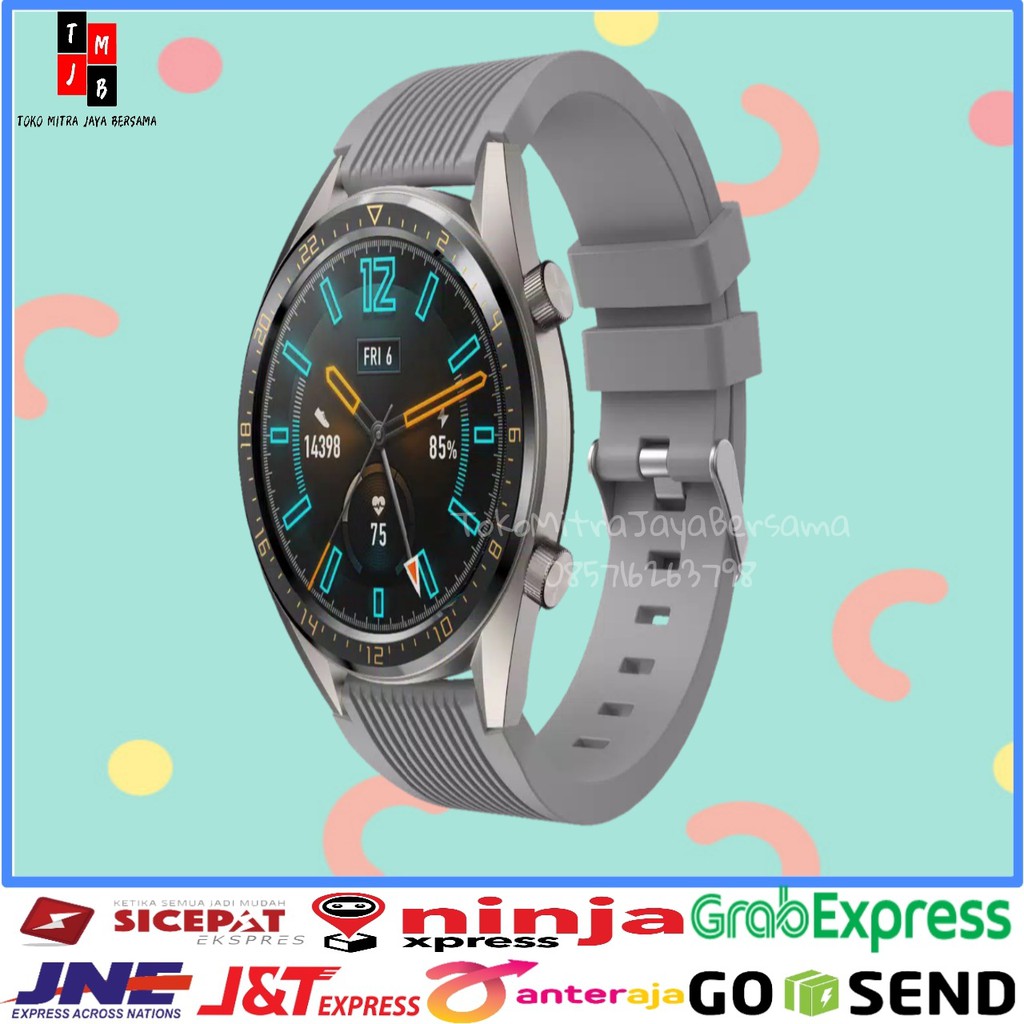 STRAP SILIKON 22mm SMARTWATCH HUAWEI GT2 GT 46mm GT ACTIVE HONOR MAGIC BAND SAMSUNG