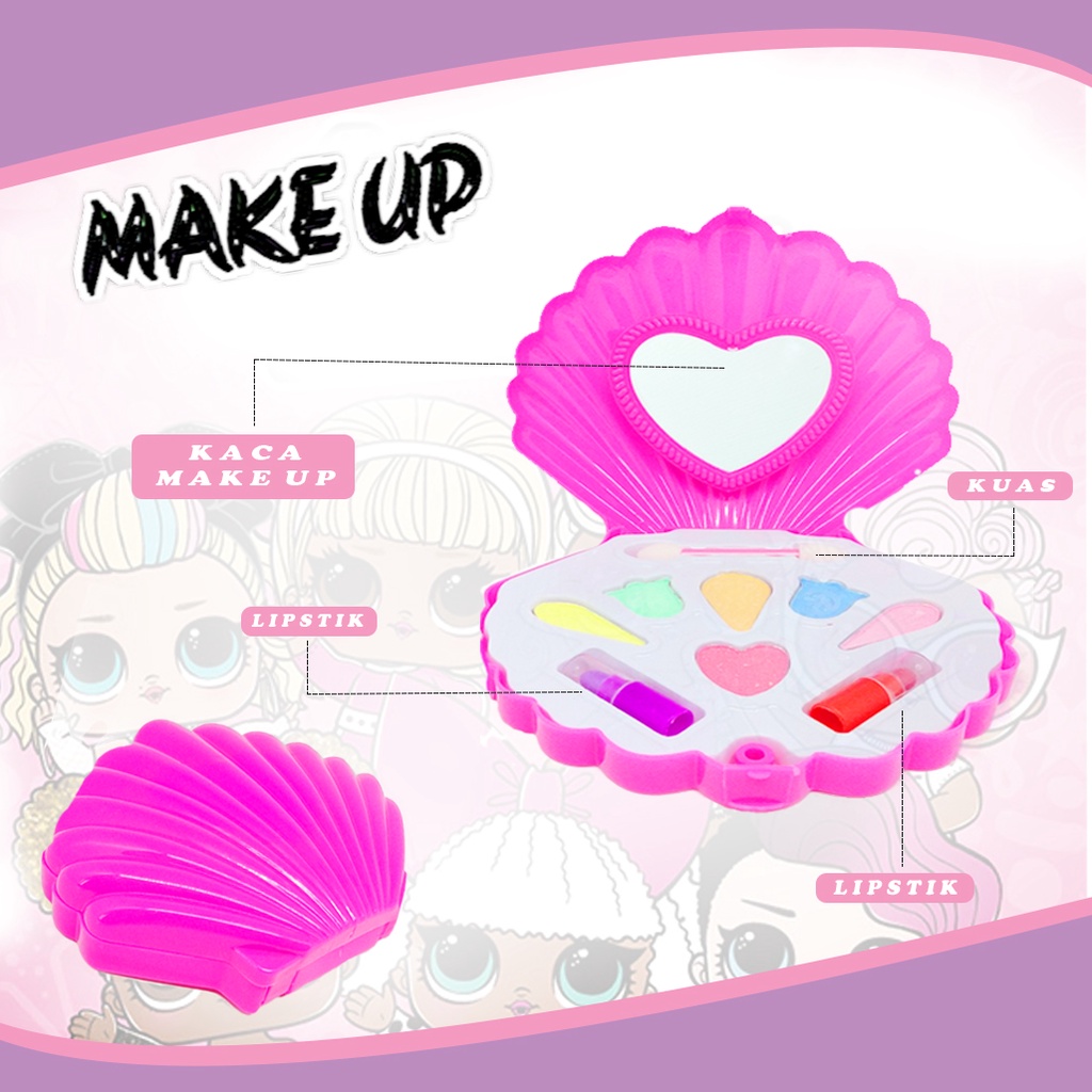 Make Up Mainan Kerang / kerang fashion beauty set / mainan anak make up kerang [1281]