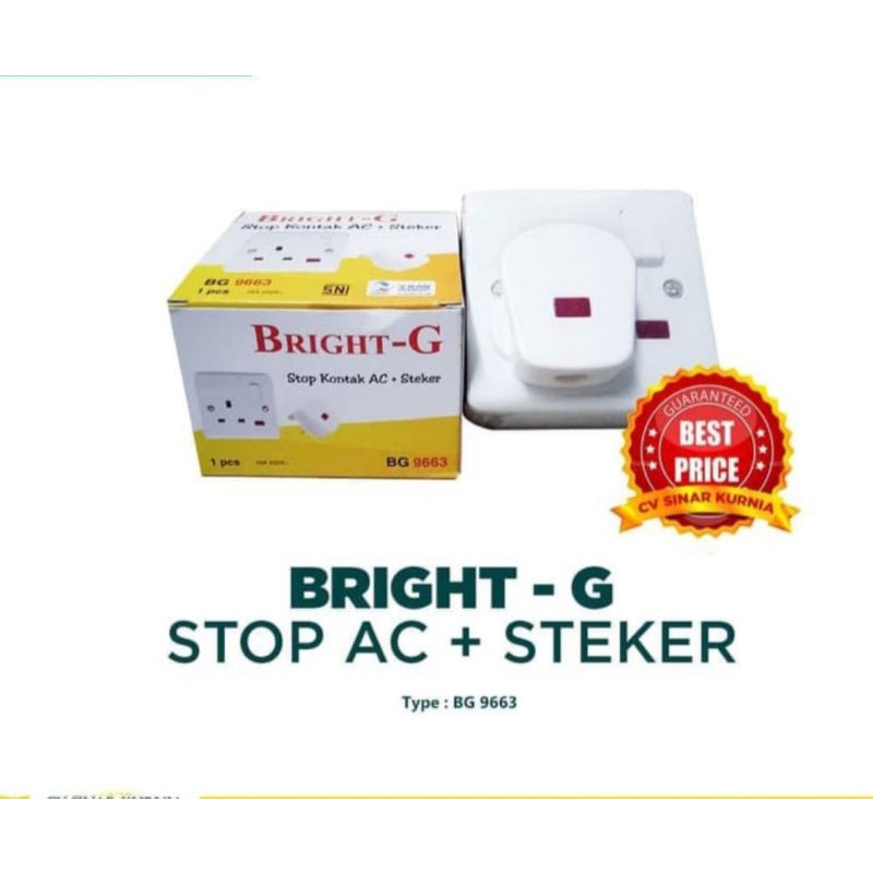 Stop kontak ac + steker Bright G