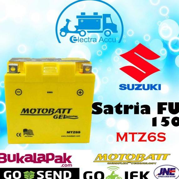 Aki Motor Suzuki Satria FU 150 Motobatt MTZ6S Aki Kering