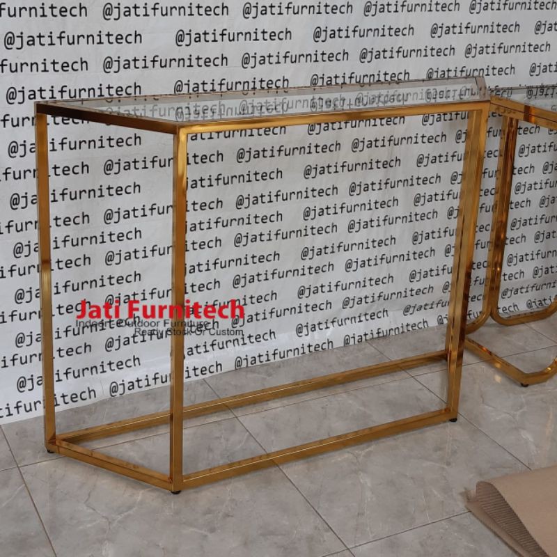Console Table Stainless Gold