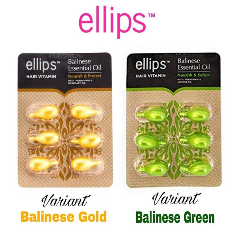 Jual ELLIPS Hair Vitamin & Balinese Essential Oil Capsules Blister All  Variant | Shopee Indonesia