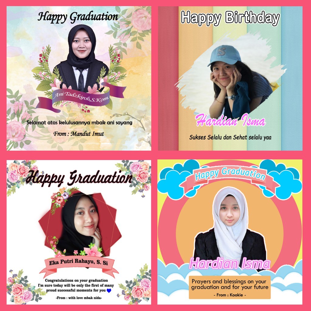 walldecor Kado Hadiah Hiasan Dinding Wisuda Ulta tebal mdf 9 mm dan 6 mm  termasuk laminasi