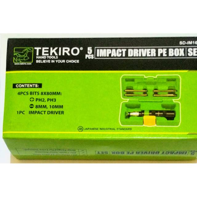 TEKIRO Obeng Ketok Set 5pc / TEKIRO Impact Screwdriver 5pc