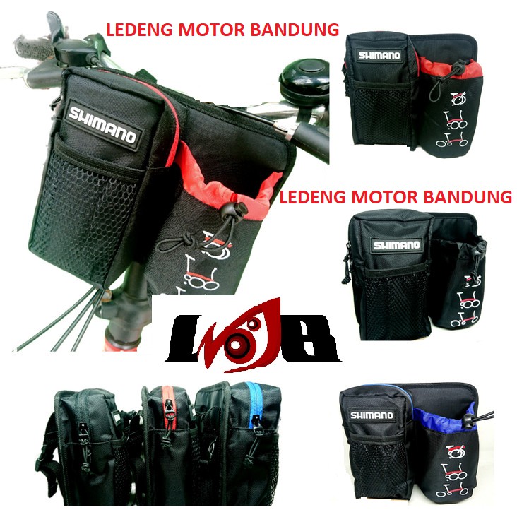 Tas Stang Seli Tempat Simpan Botol Minum HP Dompet Handle Bar Sepeda Lipat