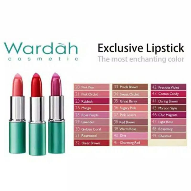 Wardah Exclusive Moist Lipstick