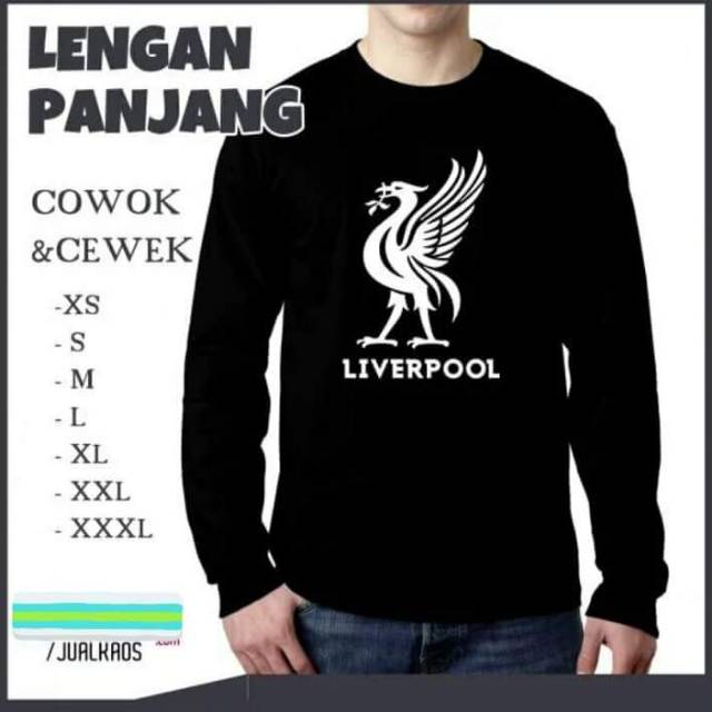 KAOS BOLA LIVERPOOL LENGAN PANJANG KEREN BERKUALITAS
