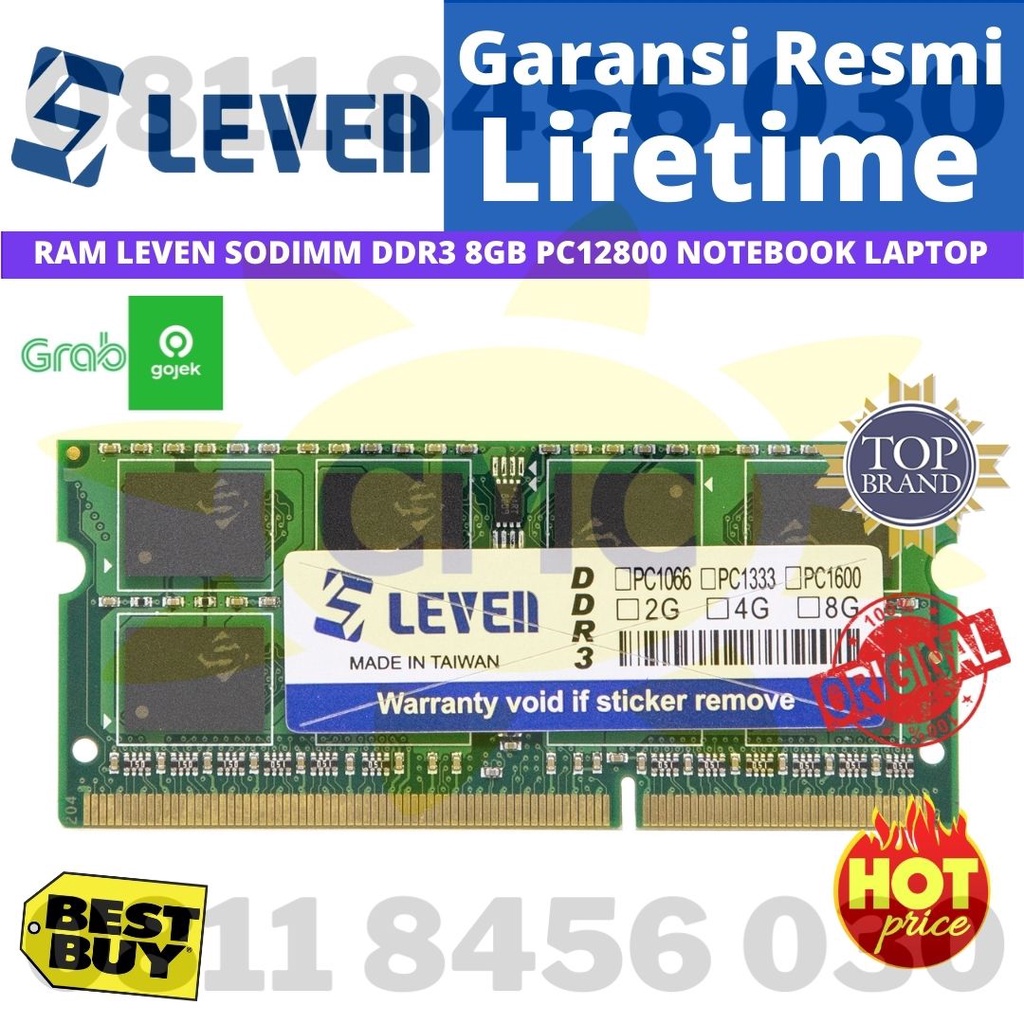 Sodimm Ram Memory LEVEN DDR3 8 GB 1600 Mhz PC 12800