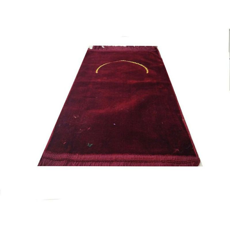 sajadah mini polos bludru premium