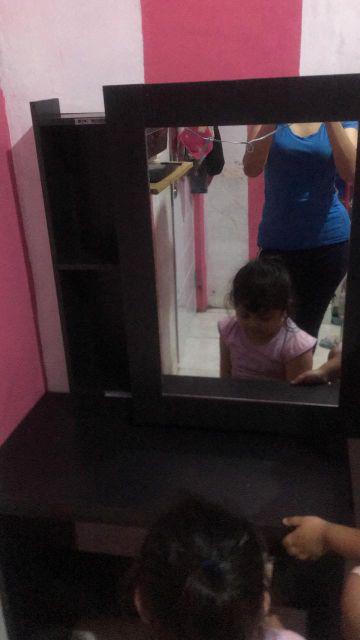 Termurah Meja Rias Mr 530 Partikel Minimalis Tersedia Coklat Dan Silver Pintu Sliding