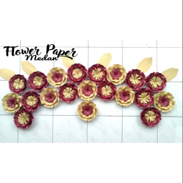 

(COD) PAPER FLOWER MURAH KHUSUS REQUEST SIZE S 20PCS