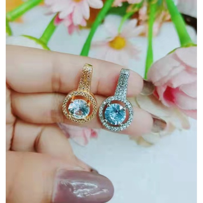 Cincin/liontin xuping mata full imitasi lapis emas perhiasan