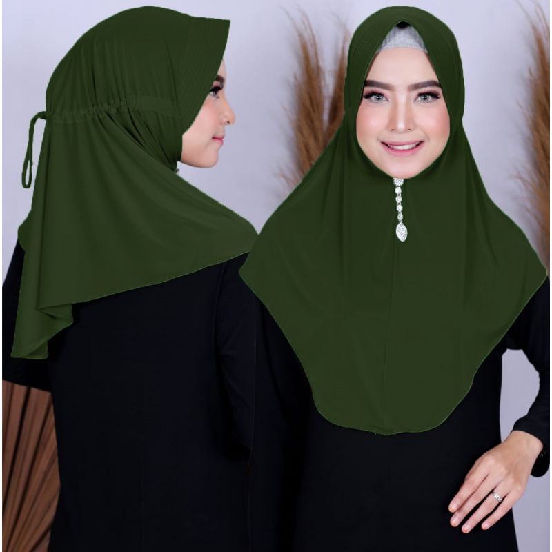 Medan Termurah Jilbab Instan Lycra Hijab jersey Lycra adem &amp; nyaman