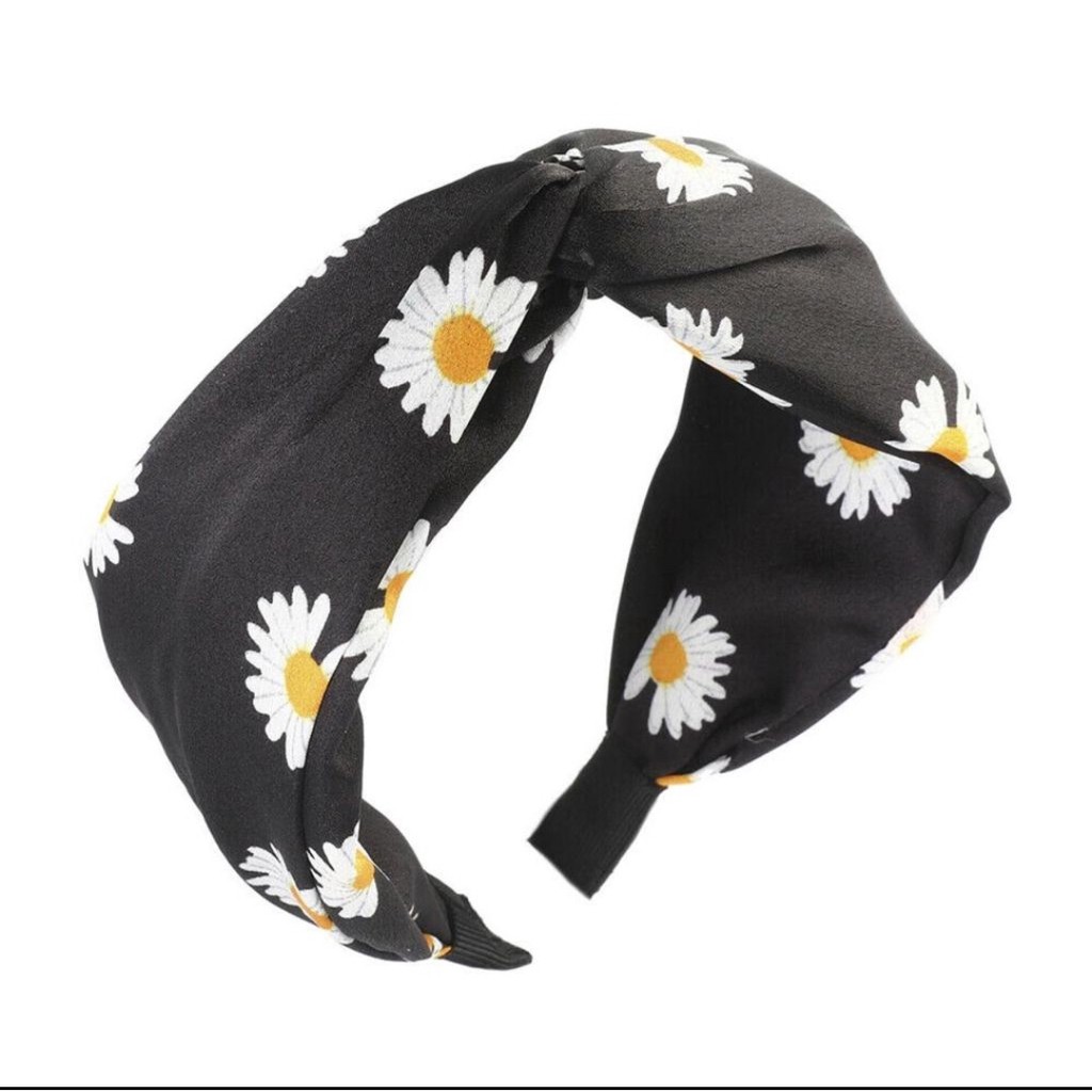 Senada Victory Bando Silang Motif Daisy Aksesoris Rambut Wanita SVBandana030