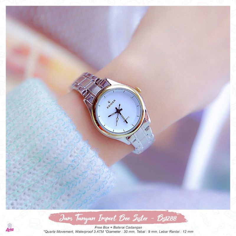 JAM TANGAN IMPORT/JAM TANGAN WANITA BEE SISTER BS1288