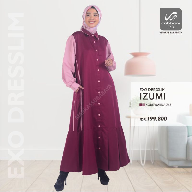 EXO DRESSLIM GAMIS RABBANI ORI IZUMI