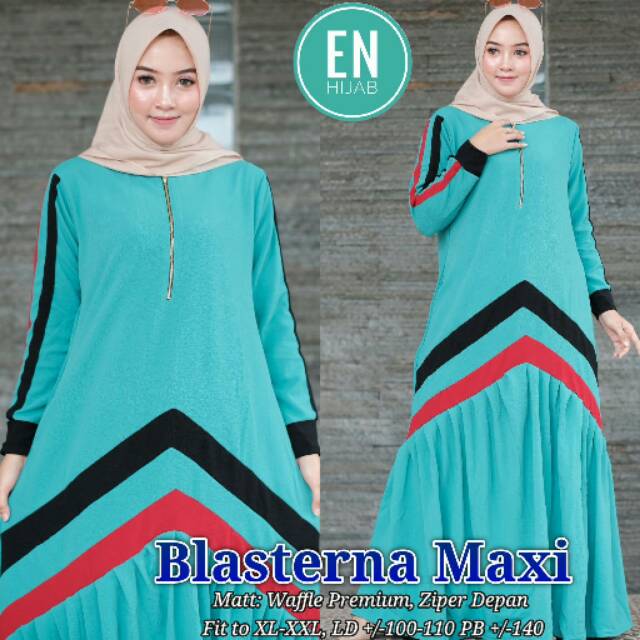 Baju dress gamis halus Blastera Maxi