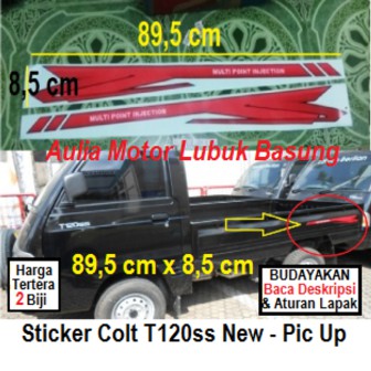 Sticker Cutting Stiker List Strip Body Mitsubishi Colt T120 T120ss