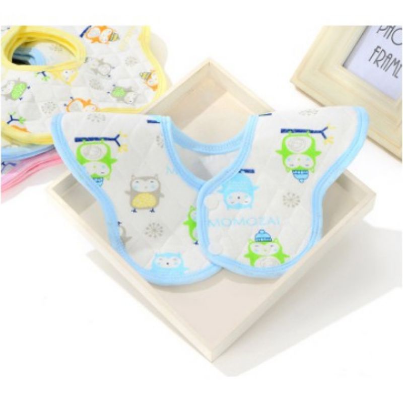 Bib, Slabber Segitiga, Slabber Bulat, Apron Bayi Halus, Adem, Lembut Untuk Kulit Bayi, Celemek Bayi