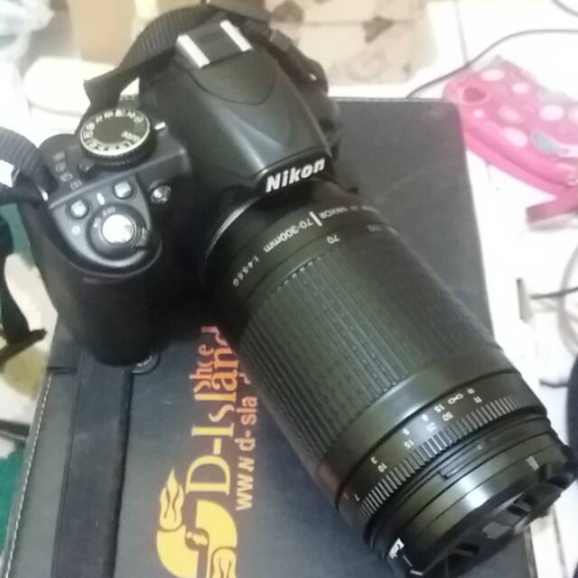 Nikon d3100 plus lensa tele 70-300mm