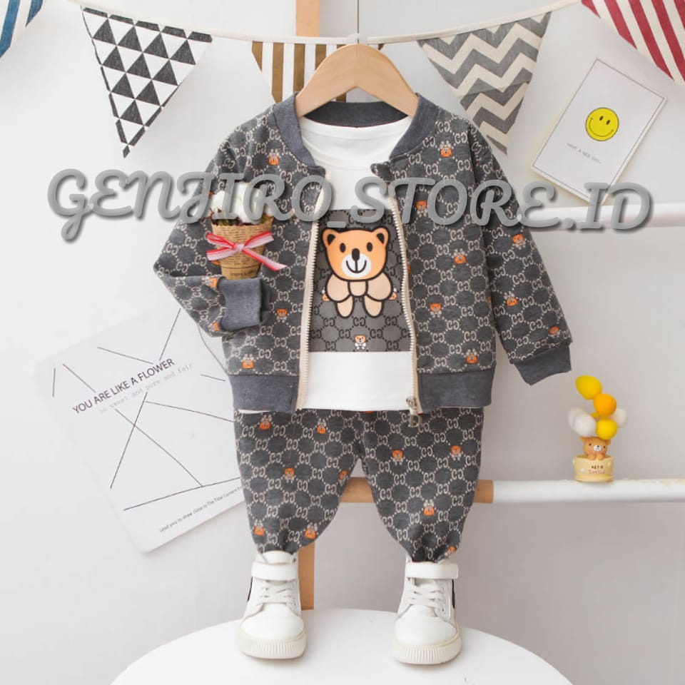 GENJIRO_STORE.ID/SETELAN ANAK LAKI LAKI/SETELAN JAKET ANAK/SETELAN SWETER ANAK/JAKET+DALEMAN LENGAN PANJANG+CELANA PANJANG/UNTUK USIA  2 - 8 TAHUN/BISA COD