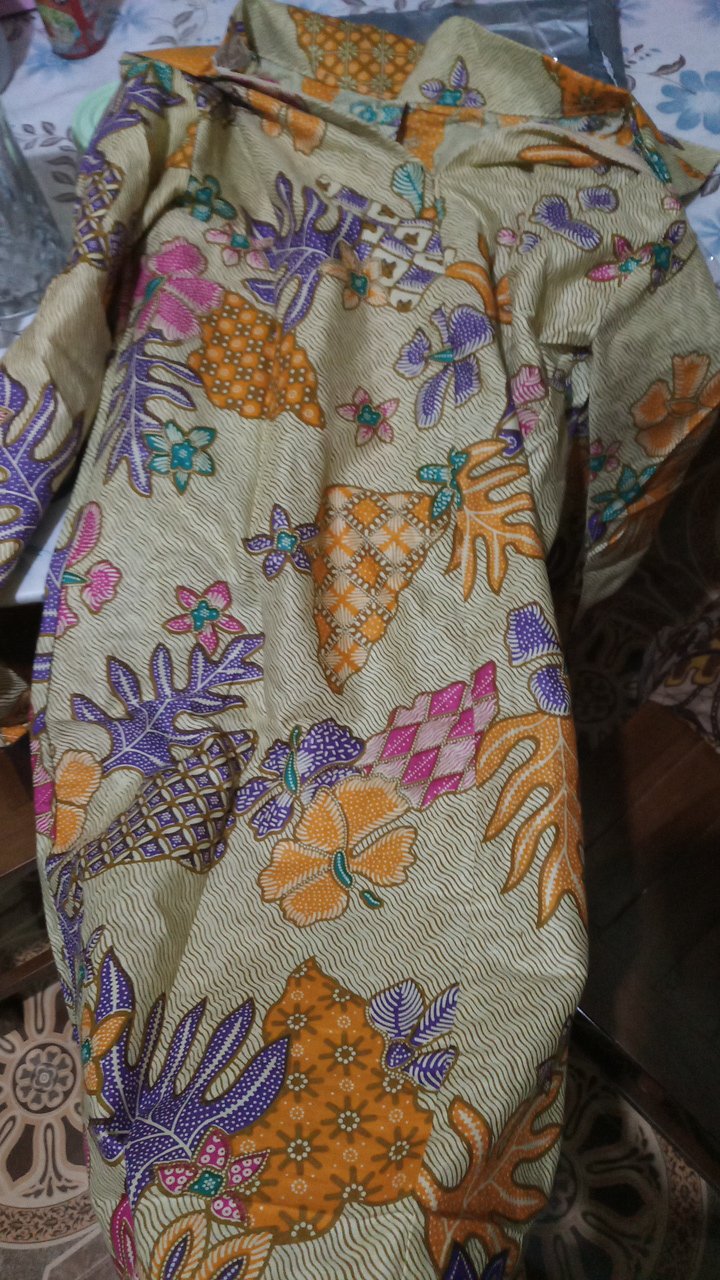 Batik Tunik Shibori Jumputan Terbaru Size S-3l / Hrb026 Yelbor Navbor / Biru Putih / Original..