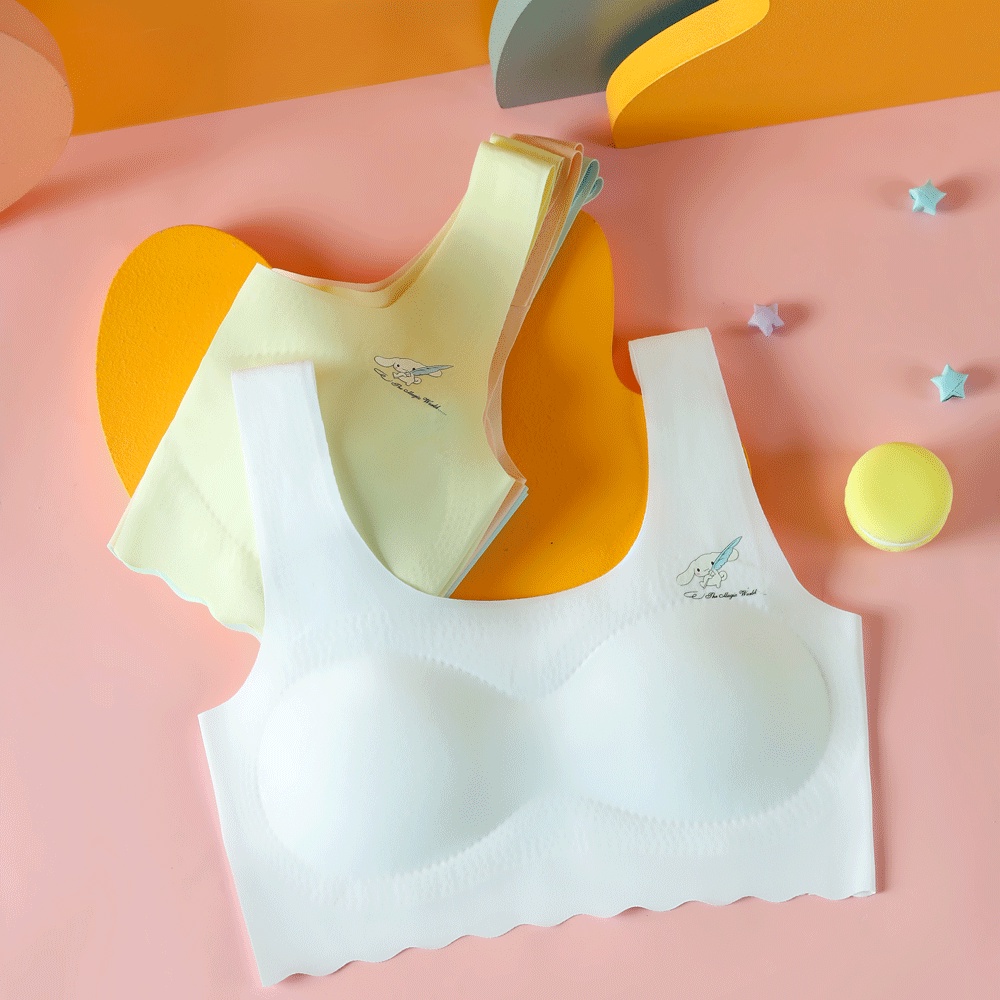 Miniset Bra Remaja Seamless Tanpa Kawat BH Wanita Anak Sekolah Tanktop Pelajar Import Korea Jepang