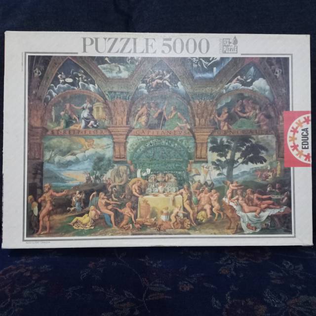 Rare Educa 5000 piece Wedding Feast of Cupid and Psyche jigsaw puzzle