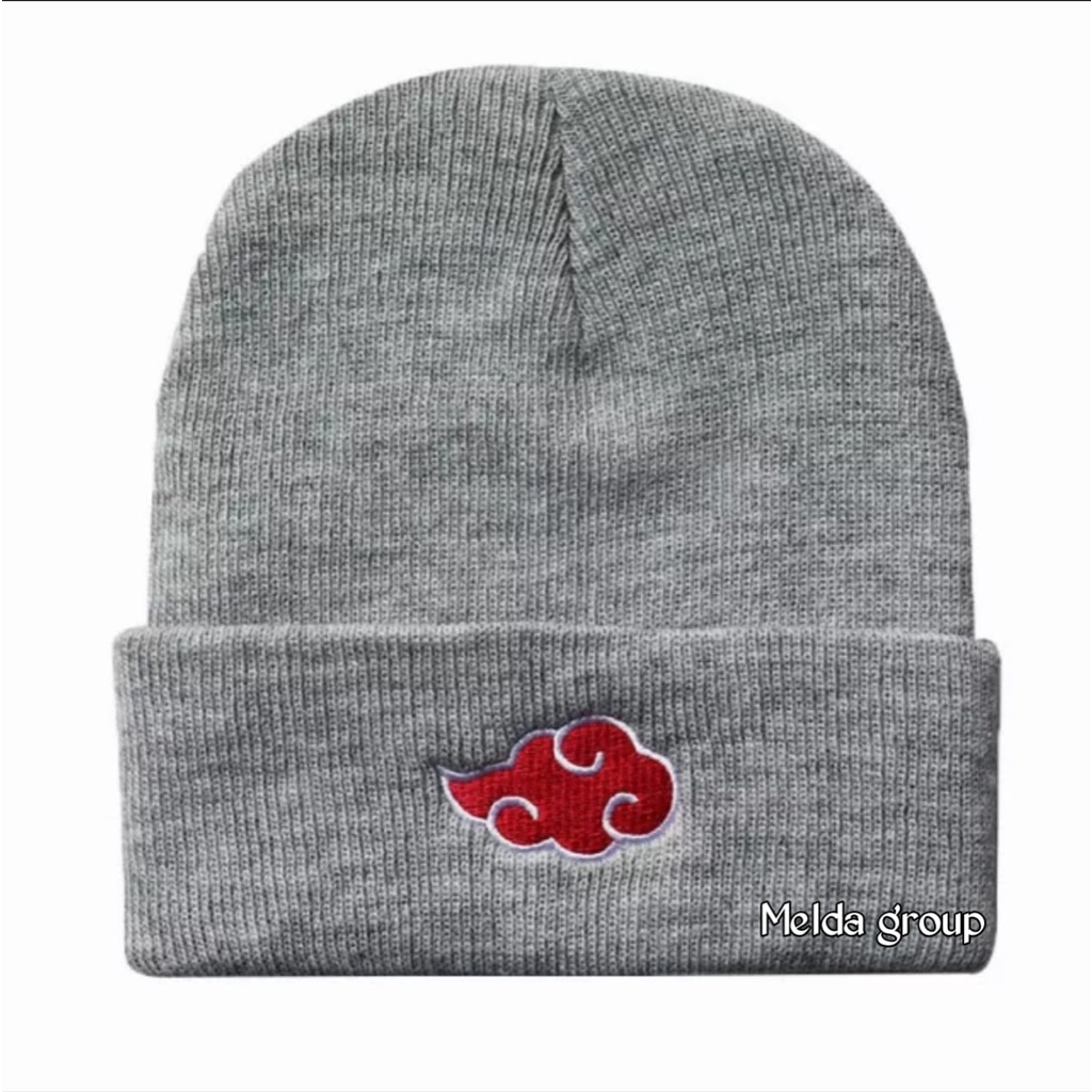 Topi Kupluk Beanie Hat Boridir Akatsuki Kupluk Anime Naruto Terbaru