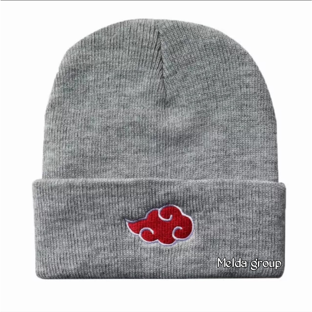 Topi Kupluk Beanie Hat Boridir Akatsuki Kupluk Anime Naruto Terbaru