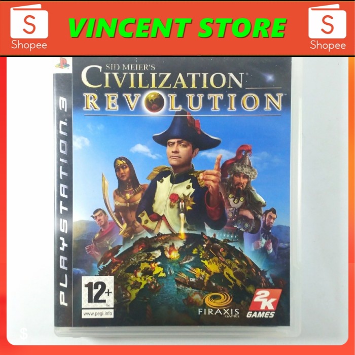 BD PS3 Kaset Game SID MEIERS Civilization Revolution