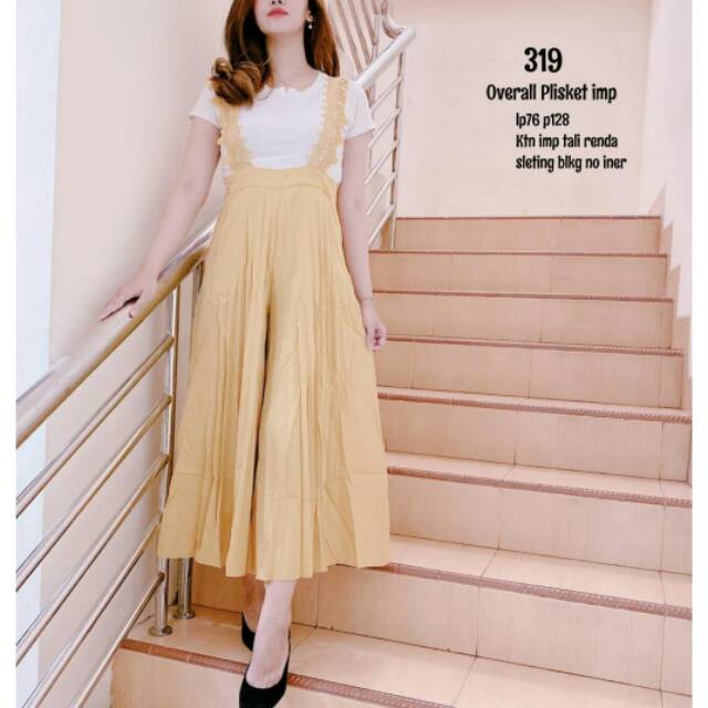 OVERALL PLISKET WANITA IMPORT PREMIUM 319