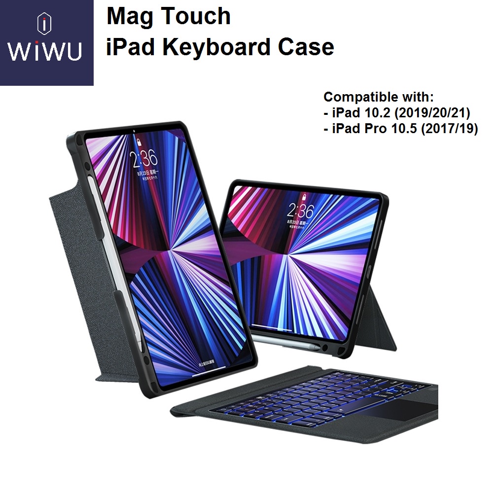 WIWU Mag Touch iPd Keyboad Case - For iPd 10.2 - iPd Pro 10.5