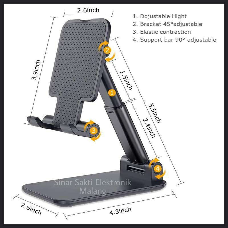 Stand Holder HP Tablet Lipat / Dudukan Tatakan Hp Universal Di Meja Handphone Malang Murah