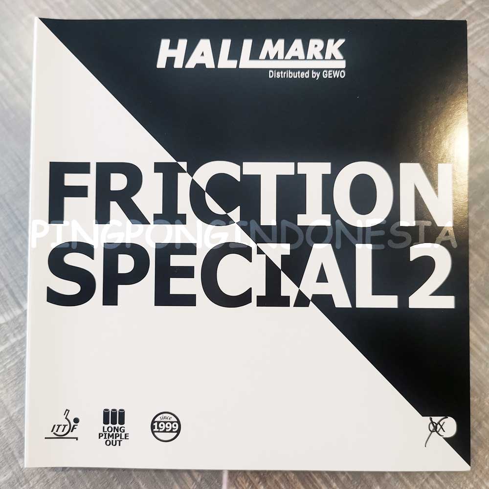 Hallmark Friction Special 2 - Karet Pingpong Rubber Tenis Meja Long Pips Bet Bat Defensive Pimple ou