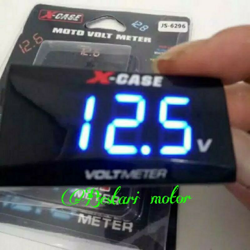 Jual Voltmeter Aki Volt meter Aki Motor Pengukur suhu aki motor Digital