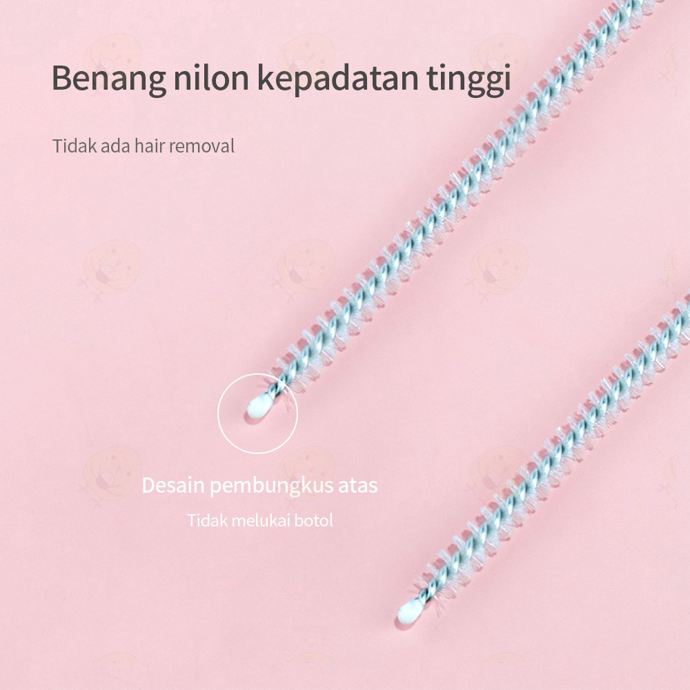 Lacoo Sikat pembersih sedotan bayi stainless  straw brush Sikat jerami 17.5cm