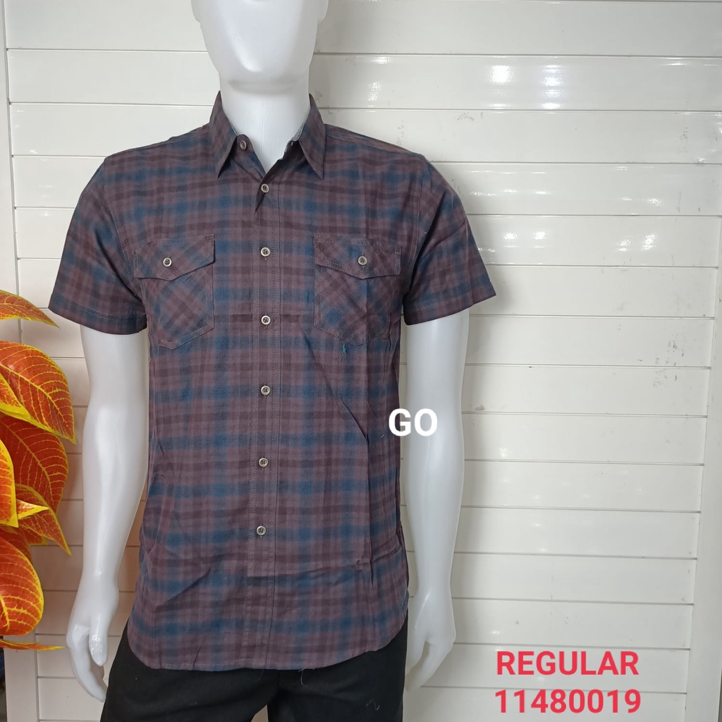 gof MAXMILLIAN KEMEJA PRIA REGULAR Kemeja casual kemeja lengan pendek