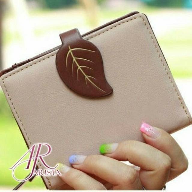 DOMPET WANITA SERI DAUN - dompet lipat wanita KOREAN  FASHION WALLET