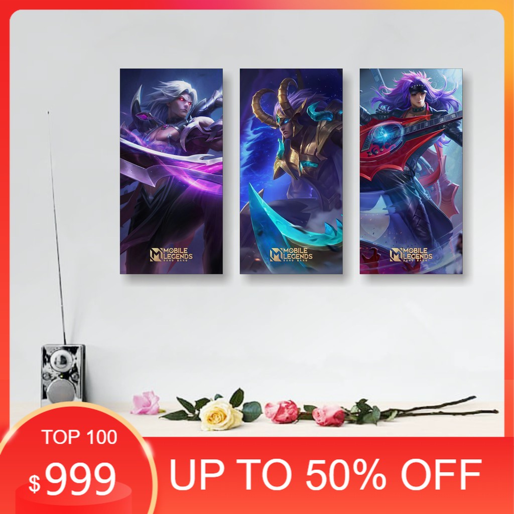 Poster Kayu Hiasan Dinding 15x30 Mobile Legends Martis