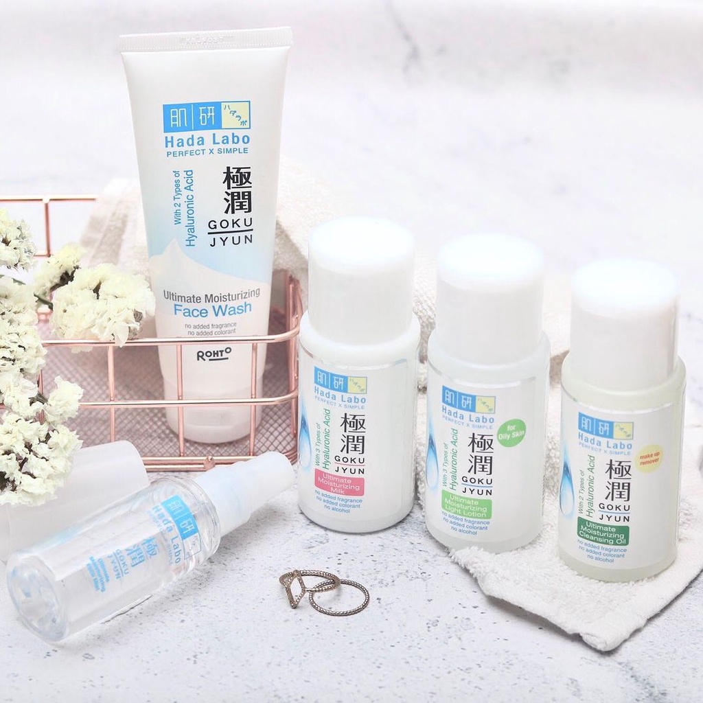 HADA LABO Face Wash Gokujyun Shirojyun Moisturizer Hadalabo Hada Labo Moisturizing Milk Facial Wash Hadalabo